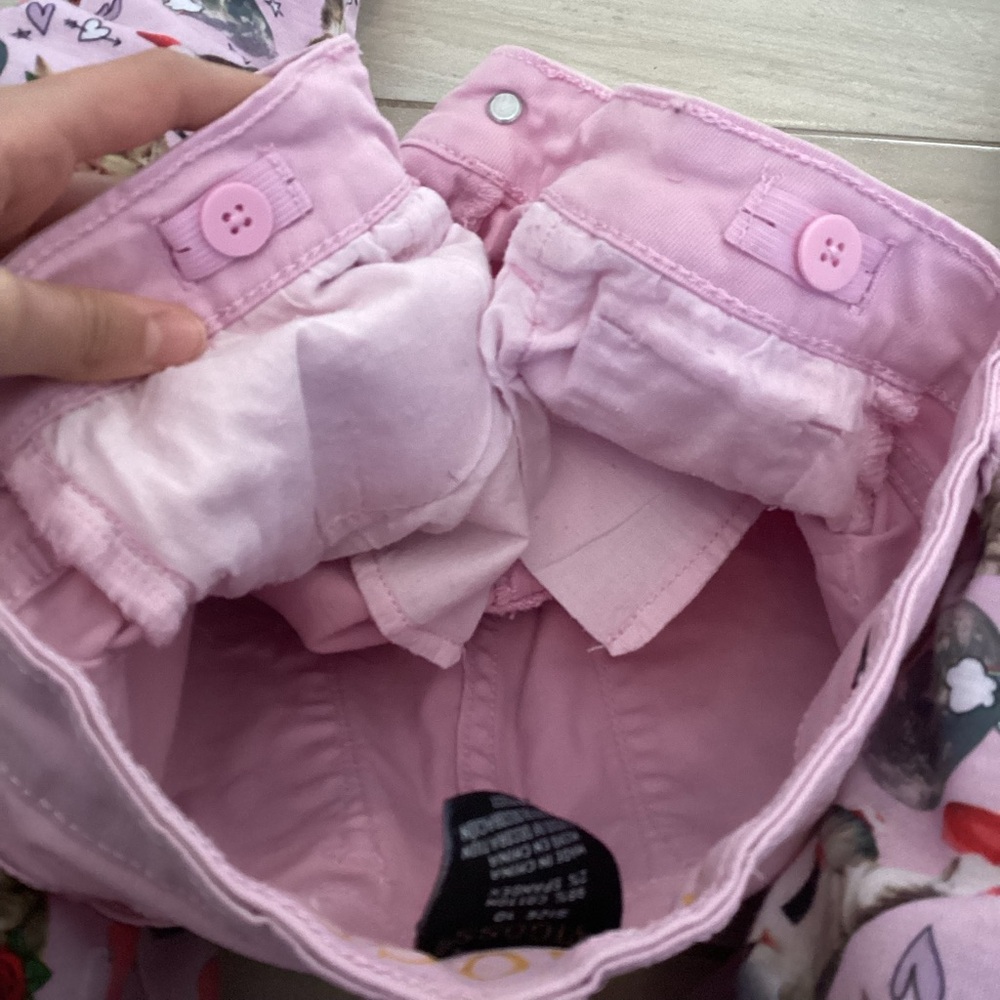 Pink Button-Up Denim Shorts - Picture 4 of 5